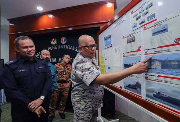 Tinggalkan lokasi insiden pelanggaran, APMM giat kesan kapal MT Ceres 1