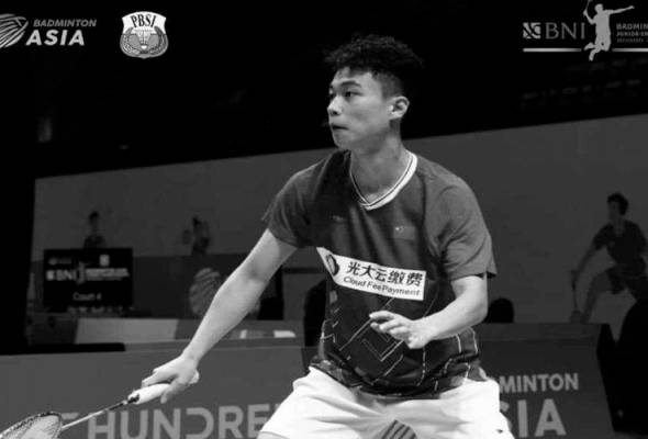 Pemain badminton China rebah sebelum meninggal dunia