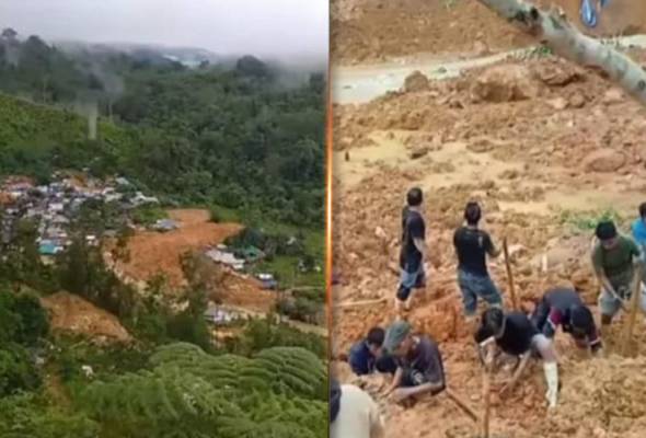 Tanah runtuh di lombong emas ragut 10 nyawa, 43 hilang