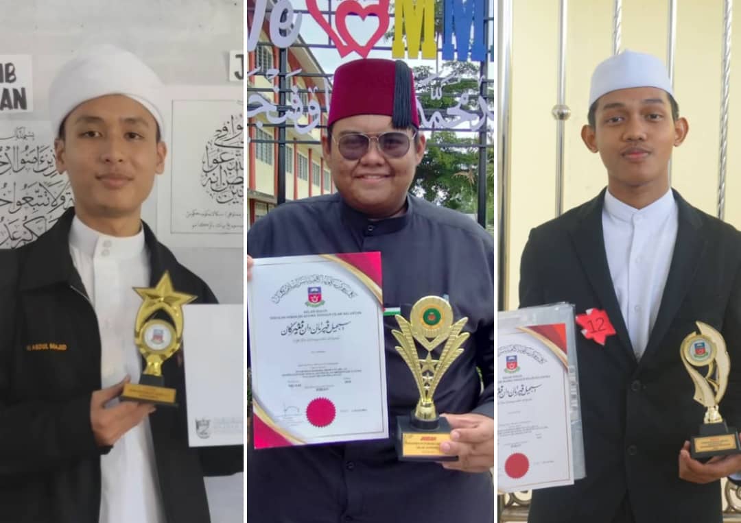 Tiga sahabat janji buat yang terbaik untuk sekolah dan negeri