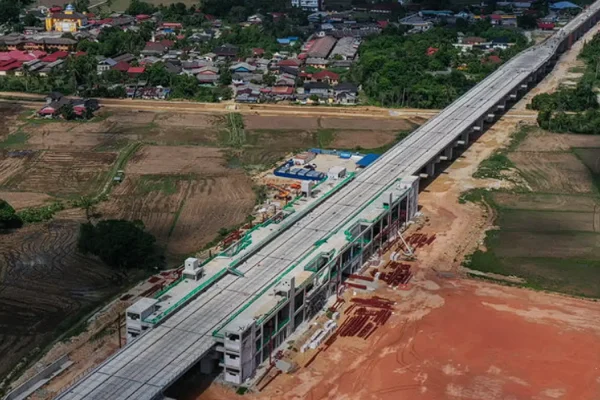Kemajuan projek ECRL capai 70.13%