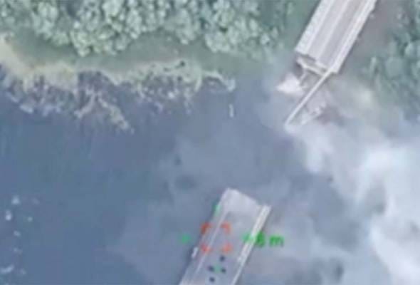 Tentera Ukraine musnahkan jambatan strategik Rusia