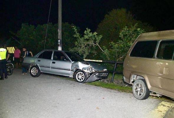 Kanak-kanak 10 tahun pandu kereta, akibatkan kemalangan