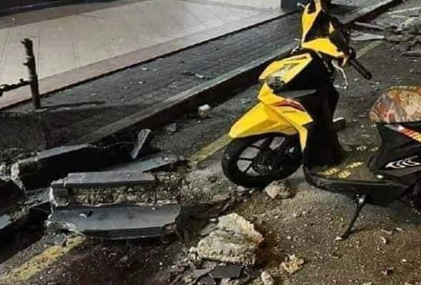 Kanak-kanak lelaki maut ditimpa rekahan simen rumah kedai