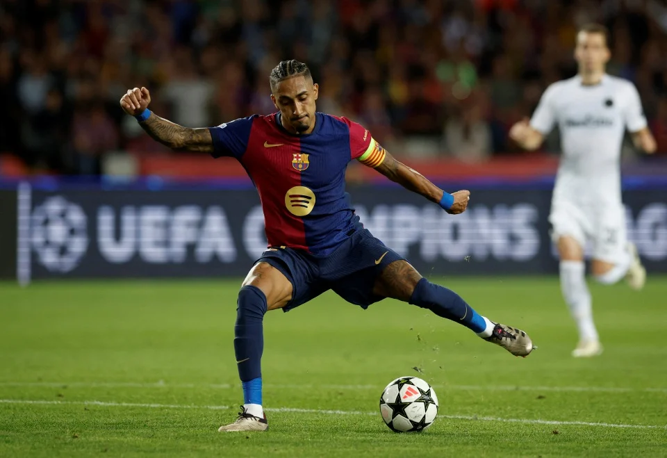 Raphinha cemerlang bantu Barca atasi Young Boys