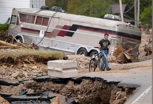 Angka korban Taufan Helene melebihi 200 di Amerika Syarikat