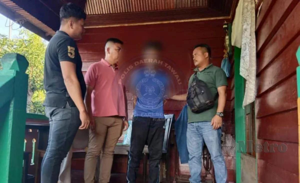 Polis tahan warga asing mengamuk guna parang