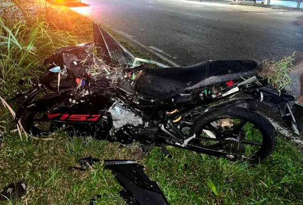 Mekanik maut motosikal langgar tiang lampu