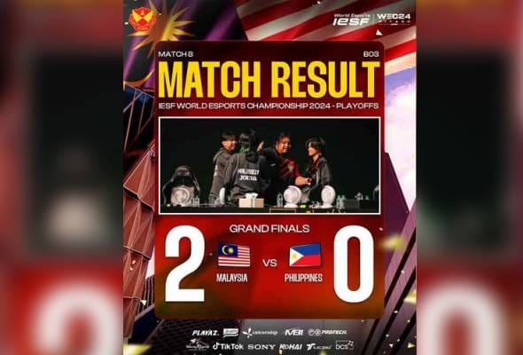 Pasukan MLBB Malaysia muncul juara dunia