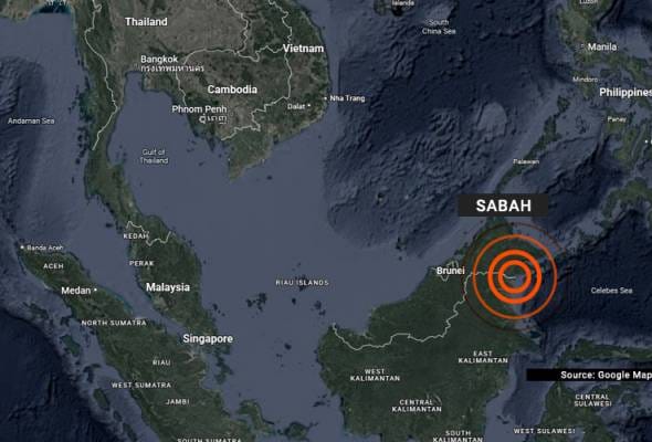 Gempa bumi lemah dikesan di Tawau