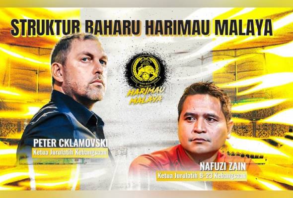Peter Cklamovski dilantik Ketua Jurulatih Kebangsaan, Nafuzi Zain terajui B-23 Harimau Malaya