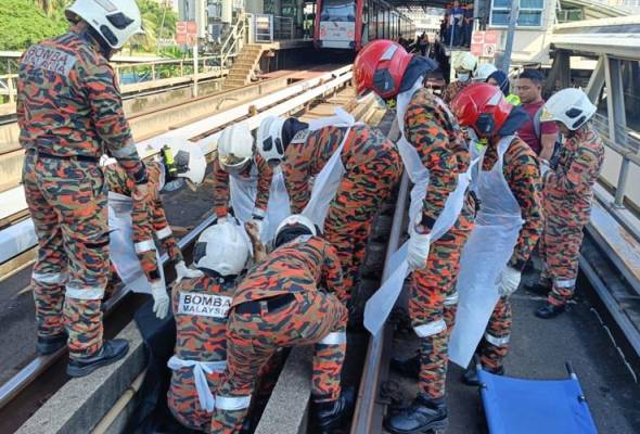 Lelaki OKU maut jatuh landasan LRT Titiwangsa