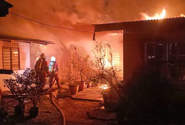 Lima rumah, empat motosikal musnah terbakar di Manjoi