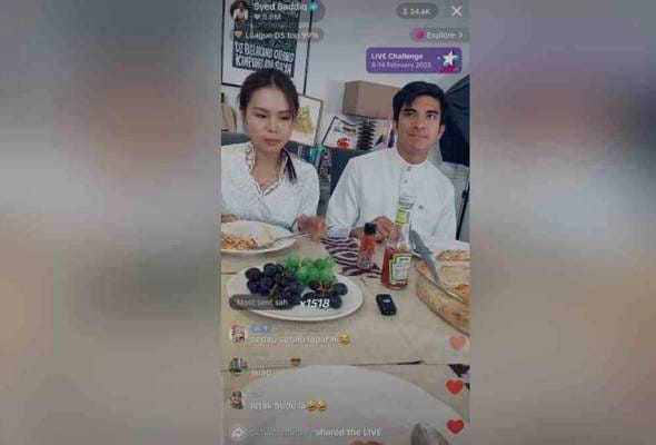 Syed Saddiq, Bella masak bersama, netizen doakan berjodoh