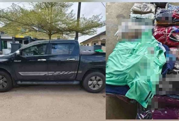 Wanita warga emas ditahan jadi 'transporter' seludup baju sukan bernilai RM61,000