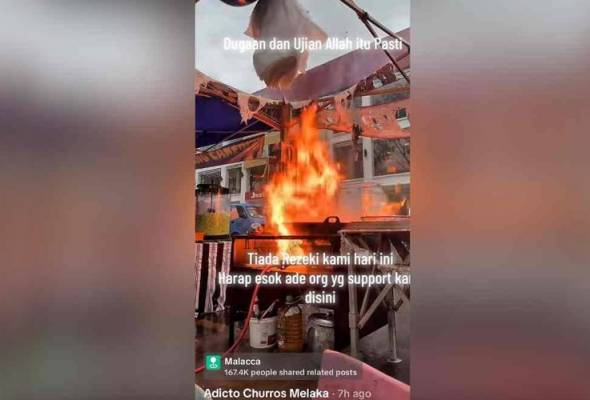 Api kuali musnahkan khemah peniaga bazar Ramadan