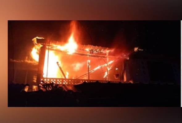 3 rumah terbakar awal pagi, warga emas rentung