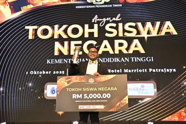 Ng Zhen Fan Shankar Dari UPSI Dinobat Tokoh Siswa Negara 2025
